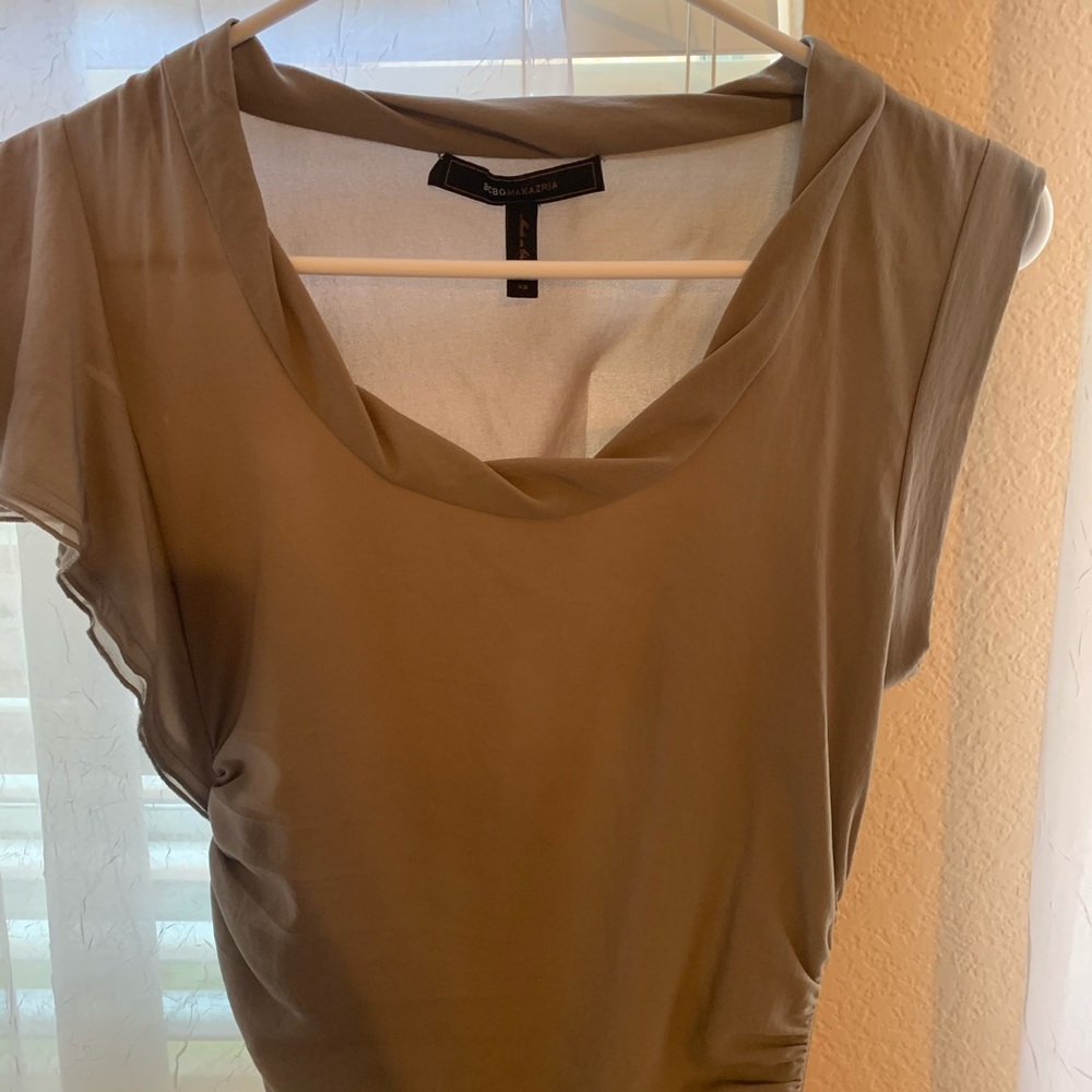 BCBG MAXAZRIA mauve colored dress